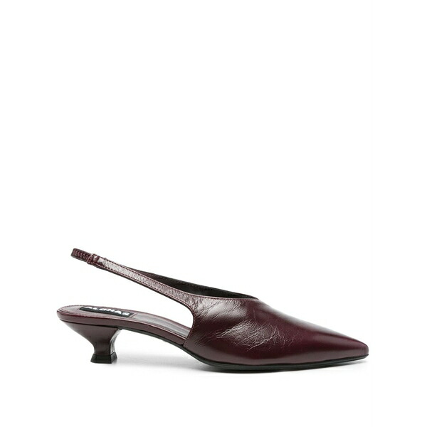 アロハス レディース パンプス シューズ 40mm slingback pointed-toe heeled pumps Red｜asty
