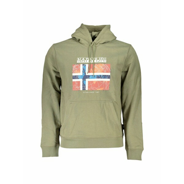 ナパピリ メンズ パーカー・スウェットシャツ アウター Graphic-print hoodie Green