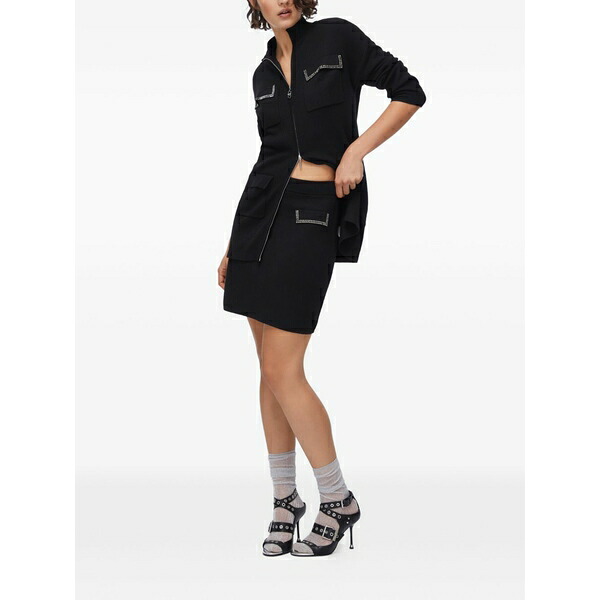 リュージョー レディース スカート ボトムス Knit mini skirt Black|asty