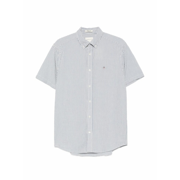 ガント メンズ ティーシャツ トップス Striped short-sleeve shirt Blue