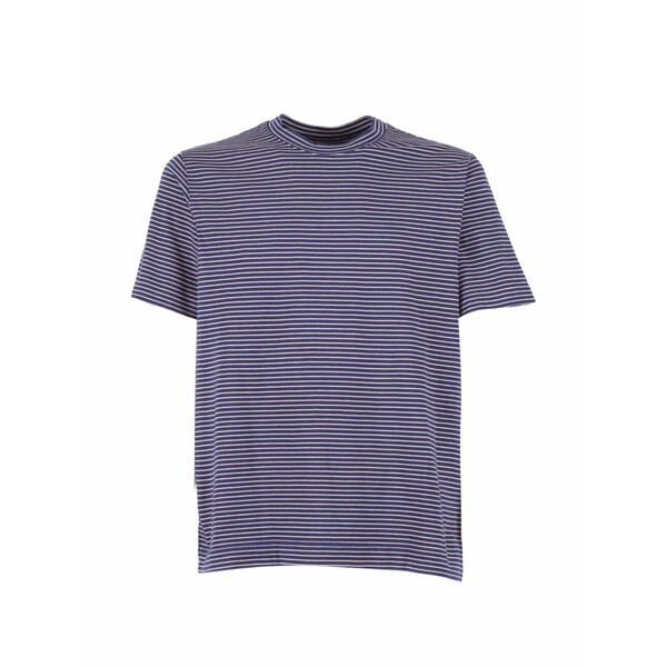 チルコロ1901 メンズ ティーシャツ トップス Horizontal-stripe t-shirt Blue