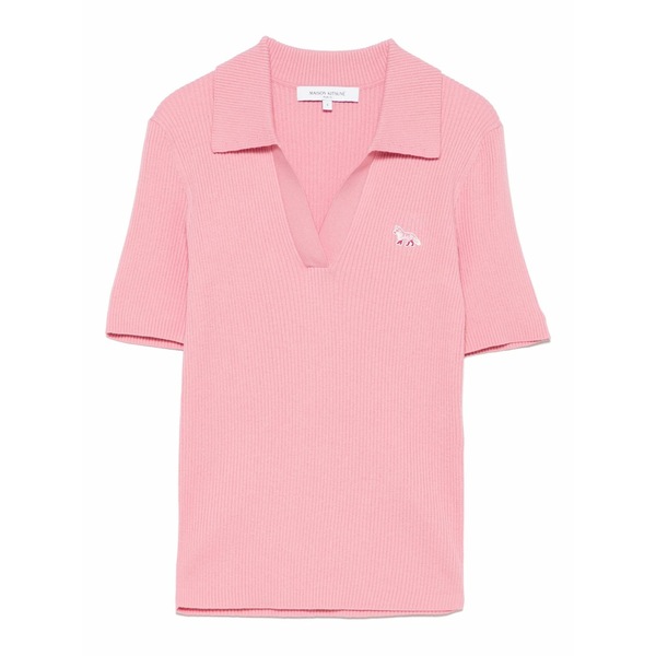 棲み家 狐狸 レディース プルオーバー トップス Fox-motif t-shirt Pink