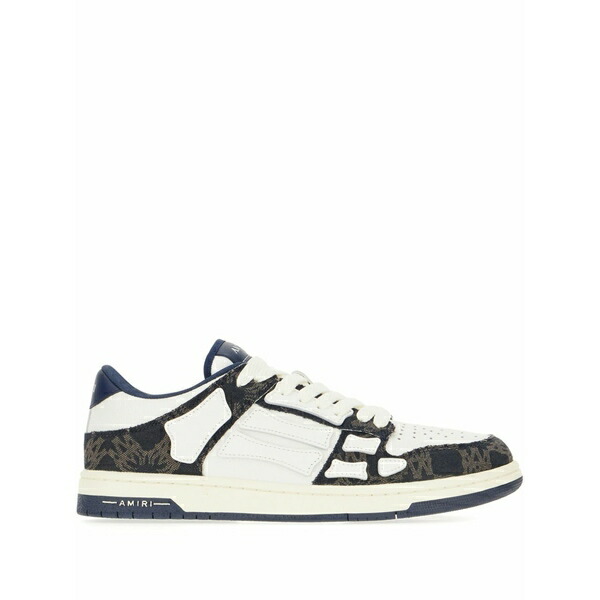 アミリ メンズ スニーカー シューズ Ma quad skel top low sneakers White