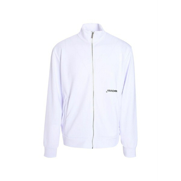 ヒノミネイト メンズ パーカー・スウェットシャツ アウター Zip-uo sweatshirt White