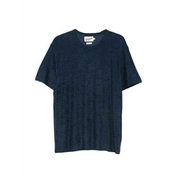 エムシーツーセイントバース メンズ ティーシャツ トップス Logo-embroidered t-shirt Blue