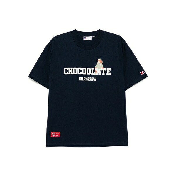 チョコレート メンズ Tシャツ トップス Logo-print t-shirt Blue|asty