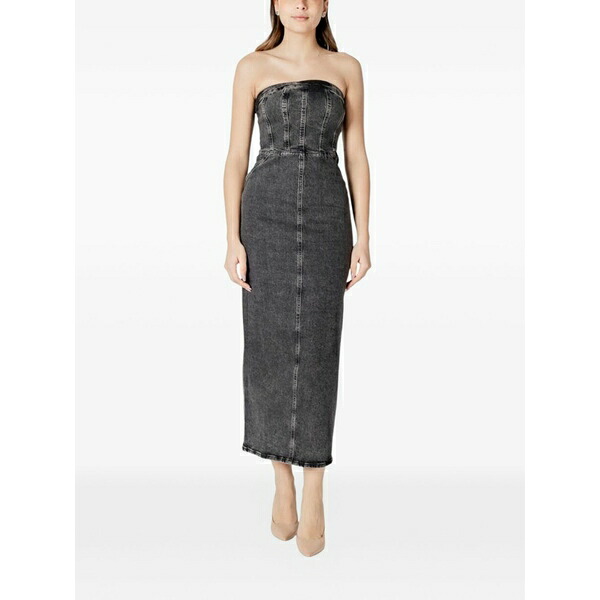イチ レディース 衣裳 トップス Strapless MIDI dress Black