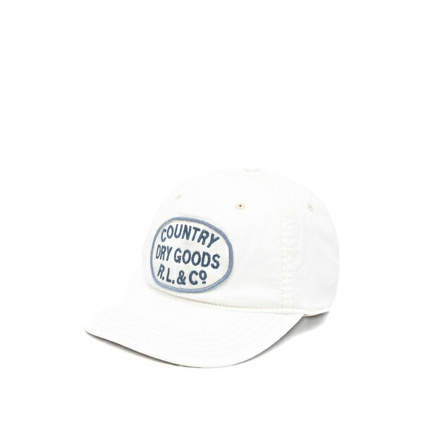 ラルフローレン メンズ かぶり笠 佩び物 Logo-patch baseball cap White