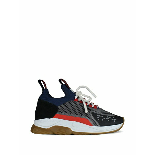 ヴェルサーチ メンズ スニーカー シューズ Chain reaction sneakers Grey