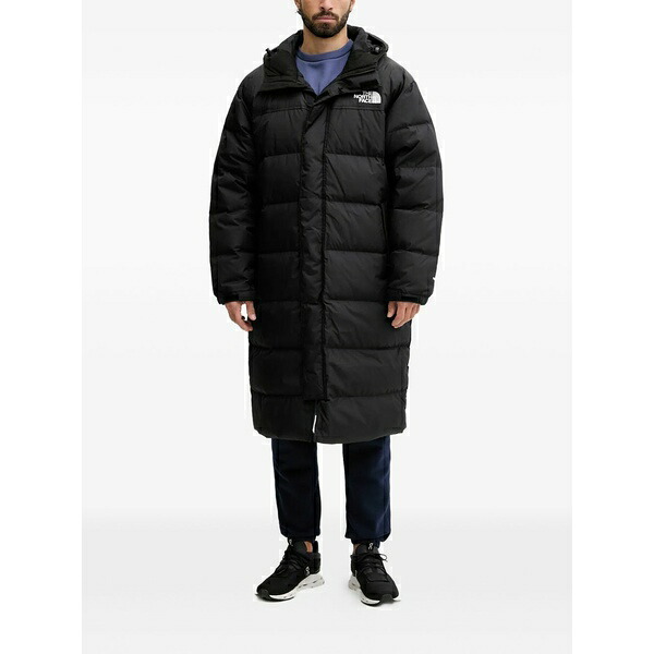 北の方人間の顔 メンズ 厚地の外套 アウター Nuptse hooded padded coat Black