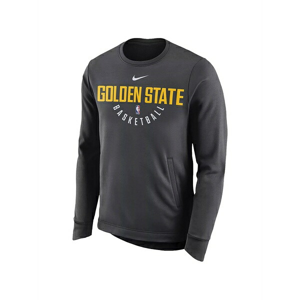 ナイキ メンズ パーカー・スウェットシャツ アウター Nba golden state warriors sweatshirt Grey
