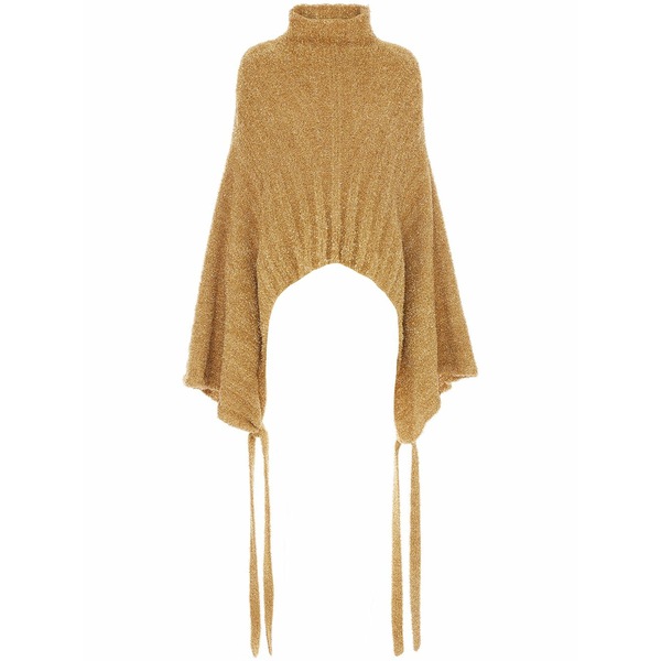 J.W.アンダーソン レディース ニット&セーター アウター Kimono-sleeve knitted jumper Gold｜asty 74,690円