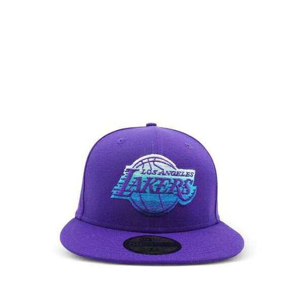 ニュー内鰓 メンズ かぶり笠 添え物 59fifty los angeles lakers gradient otc fitted cap Purple