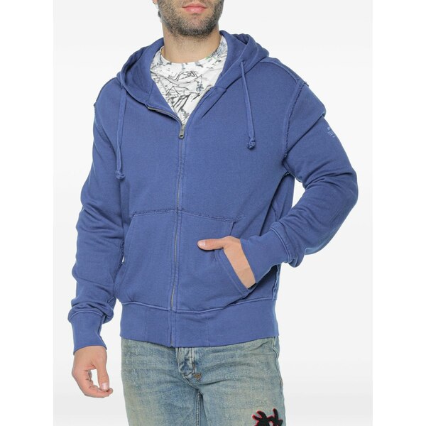 エコアルフ メンズ パーカー・スウェットシャツ アウター Rena zip-up hoodie Blue