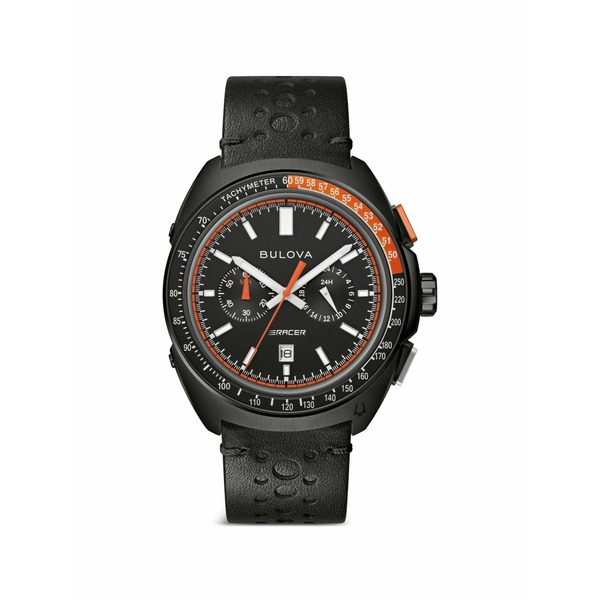 ブロバ メンズ ウォッチ 佩び物 Racer chronograph 42粍 watch Black