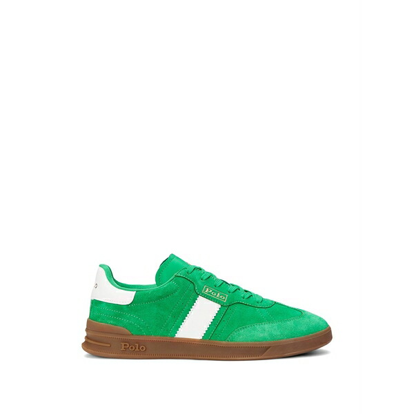 ラルフローレン レディース スニーカー シューズ Suede striped sneakers Green|asty