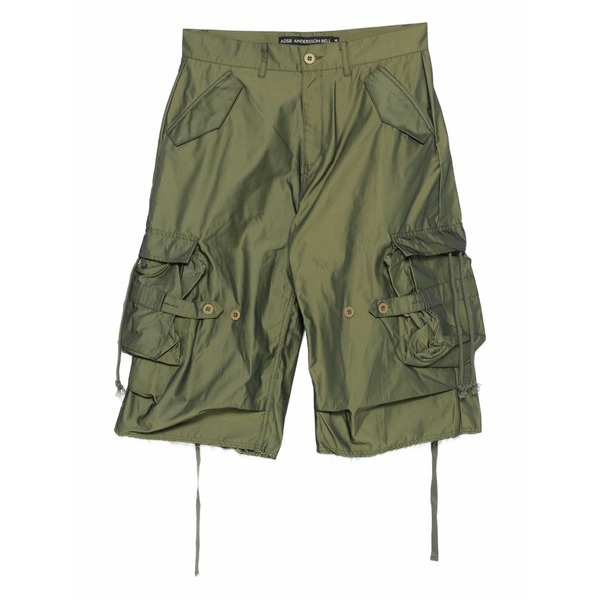 アンダーソン 呼びりん メンズ 心地よいズボン下 ボトムス Nadrin multi-pocket cargo shorts Green