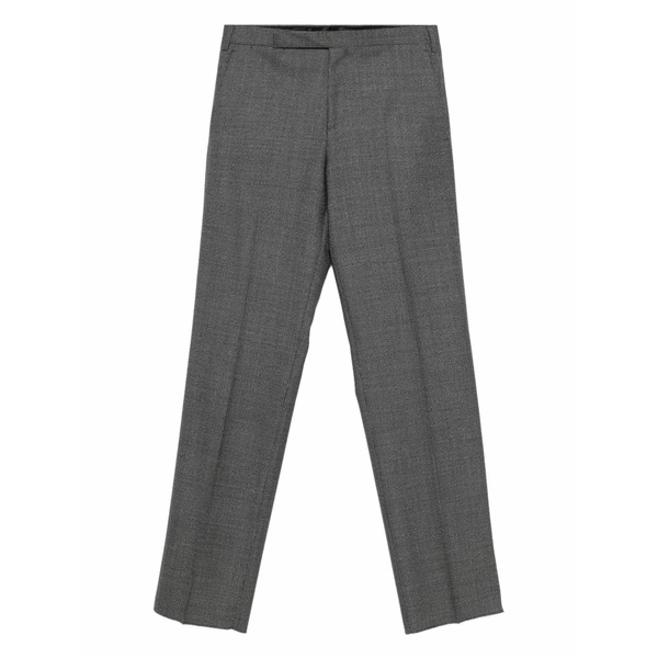ラルディーニ メンズ 心地好いズボン下 ボトムス Pressed-crease trousers Grey