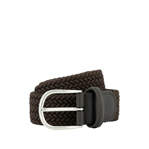 アンダーソンズ メンズ 三尺帯 添え物 Leather belt Brown