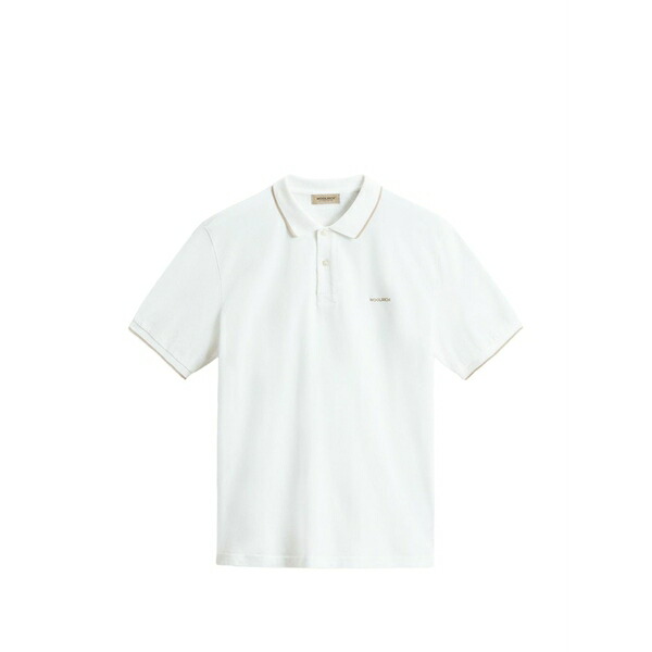 羊毛 分限者 メンズ スポーツシャツ トップス Monterey cotton polo shirt White