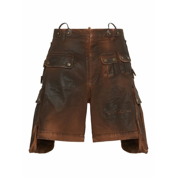 ディースクエアード メンズ 心地よいズボン下 ボトムス Cargo shorts Brown