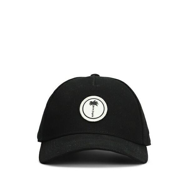 パーム・エンジェルス メンズ かぶり笠 佩び物 Logo-patch baseball cap Black