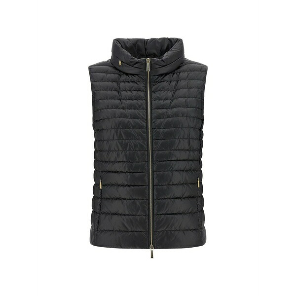 ムーレー レディース 厚地の外套 アウター Villan gilet Black