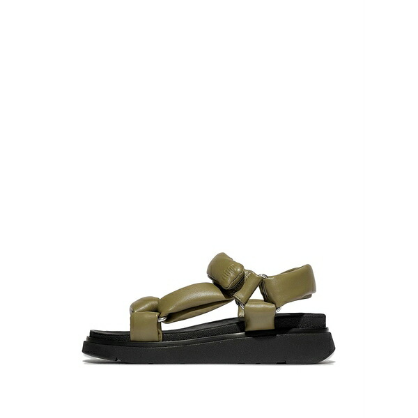 填まるフロップ レディース サンダル シューズ Gen-ff leather sandals Green