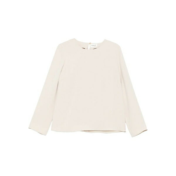 パロッシュ レディース プルオーバー トップス Keyhole-neck boxy top Neutrals