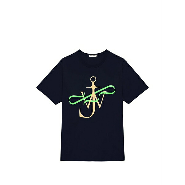 J.W.アンダーソン レディース ティーシャツ トップス Anchor-motif cotton t-shirt Blue