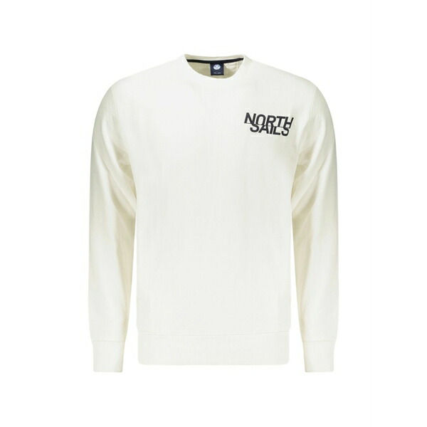 北の方大売り出し メンズ パーカー・スウェットシャツ アウター Logo-print cotton sweatshirt White