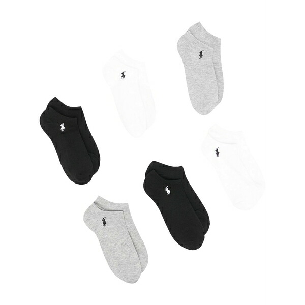 ラルフローレン レディース ソックス アンダー御召しもの 6 pack sports socks Grey