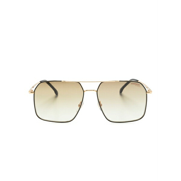 カレーナ メンズ サングラス・アイウェア 佩び物 Polished pilot-frame sunglasses Black
