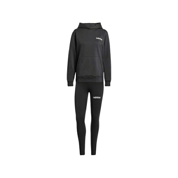 アディダス レディース パーカー・スウェットシャツ アウター Logo hoodie Black