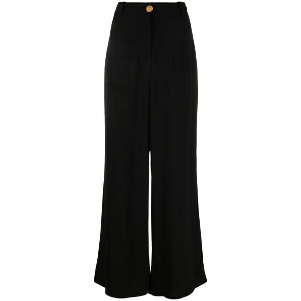 バルマン レディース 心地よいズボン下 ボトムス High-waisted palazzo pants Black