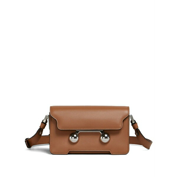 マルニ レディース ショルダーバッグ バッグ Mini trunkaroo shoulder bag Brown｜asty