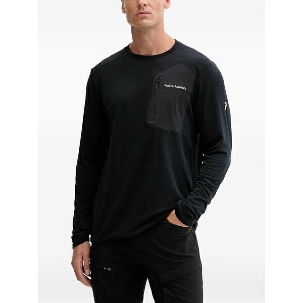 まっ盛り演技 メンズ ティーシャツ トップス Freelight zip-pocket t-shirt Black