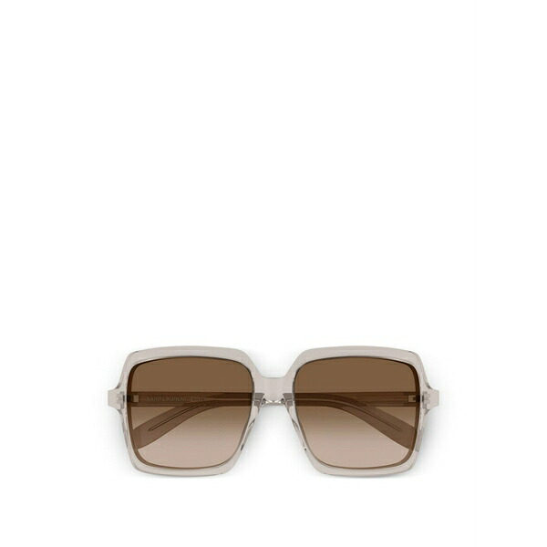 サンローラン アイウェア レディース 黒眼鏡＆アイウェア 付属物 Square-frame sunglasses Grey