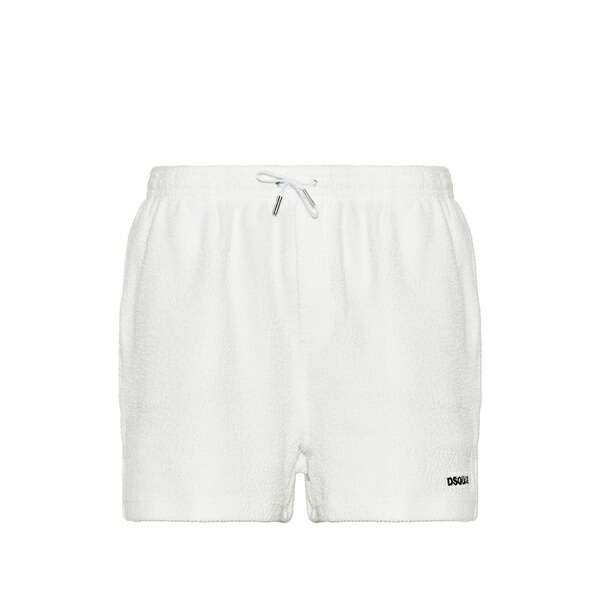 ディースクエアード メンズ 心地よいズボン下 ボトムス Drawstring shorts White