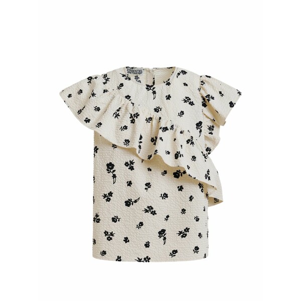 エッセンシャルアントワープ レディース プルオーバー トップス Floral ruffled blouse Neutrals