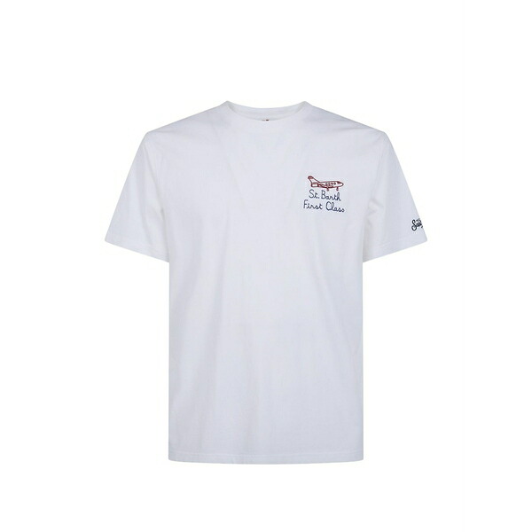 エムシーツーセイントバース メンズ ティーシャツ トップス Embroidered-motif t-shirt White