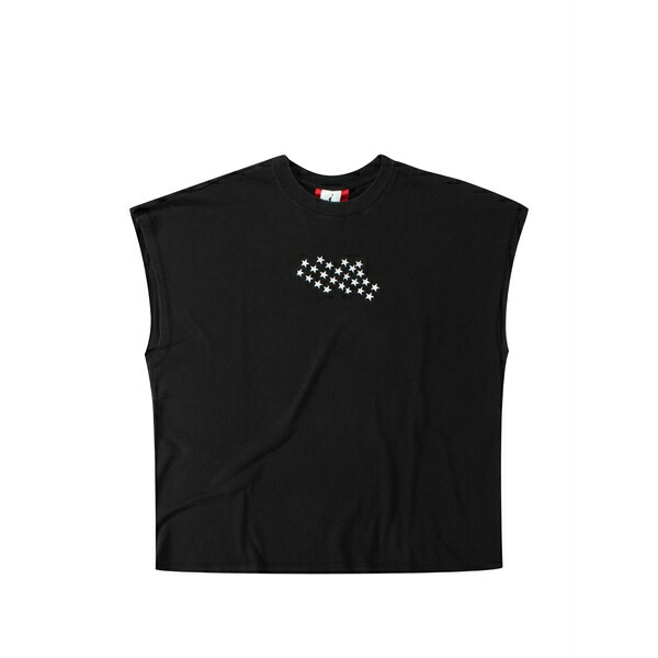 ジョーダン メンズ カットソー トップス Star-print sleeveless t-shirt Black