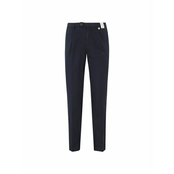 ミース メンズ 心地よいズボン下 ボトムス Pleated-detail trousers Blue