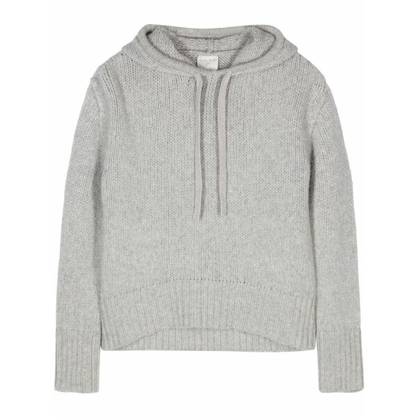 フォルテ フォルテ レディース パーカー・スウェットシャツ アウター Wool knitted hoodie Grey