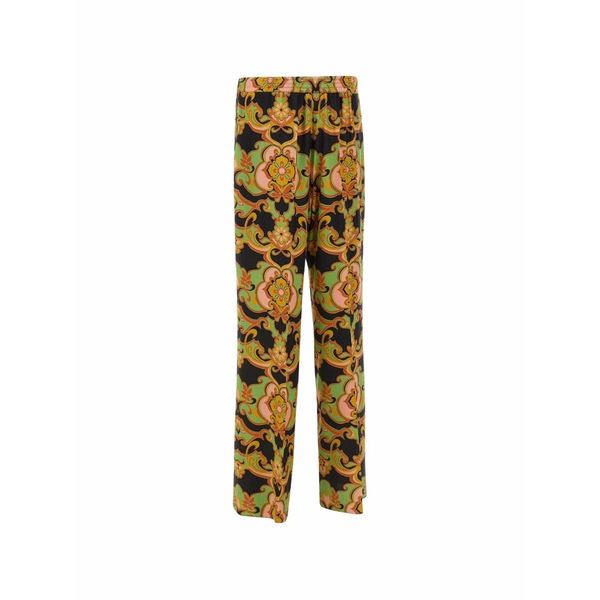 エトロ レディース 心地よいズボン下 ボトムス Floral palazzo pants Black