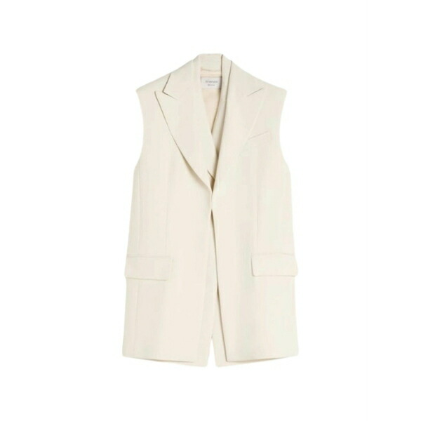 運動競技マックス レディース 上衣＆上衣 アウター Sleeveless tailored gilet Neutrals