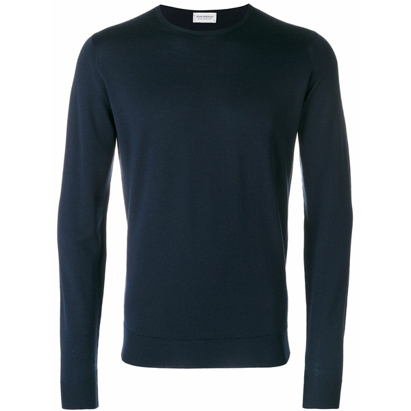 ジョンスメドレー メンズ 編み物\u0026スウェーター アウター Crew-neck knit jumper Blue