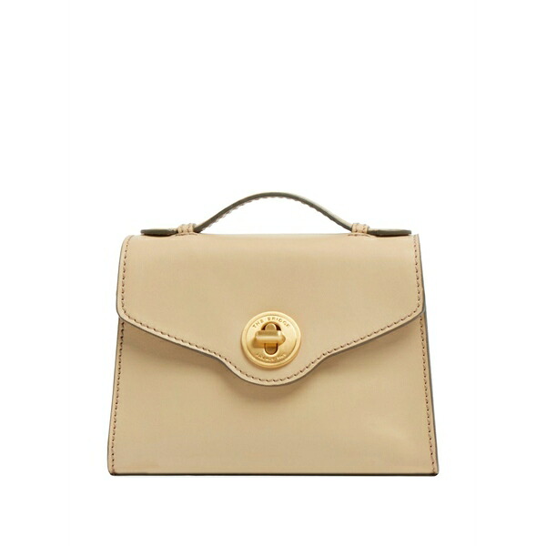 ザ・ブリッジ レディース トートバッグ 御徒面子 Leather twist-lock tote bag Neutrals