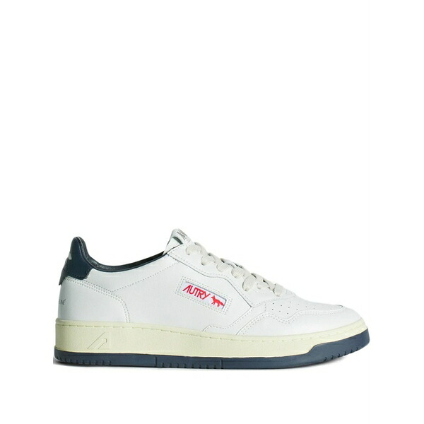 住み家 稲荷 レディース スニーカー シューズ X autry medalist perforated lace-up sneakers White