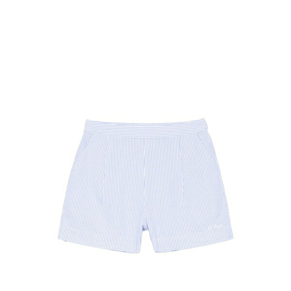 エムシーツーセイントバース レディース 心地よいズボン下 ボトムス Striped shorts Blue